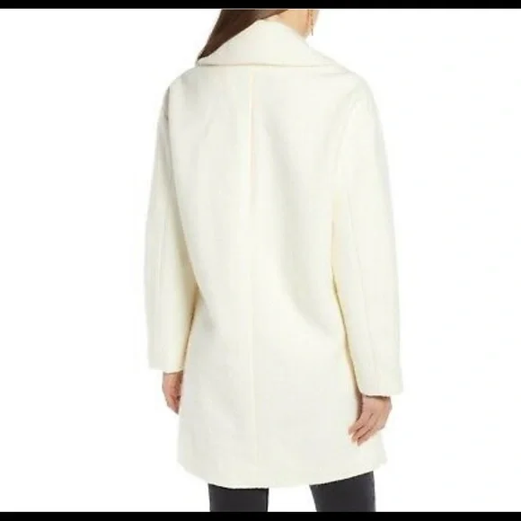 Something Navy Double Breasted Coat - Picture 3 of 3